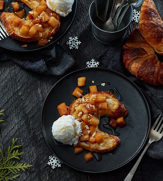 Moscato caramelized apples