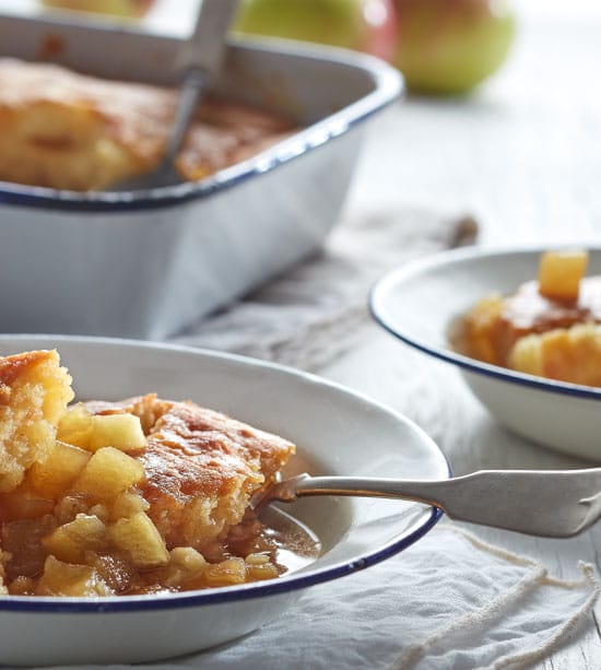Apple-curry pouding chômeur
