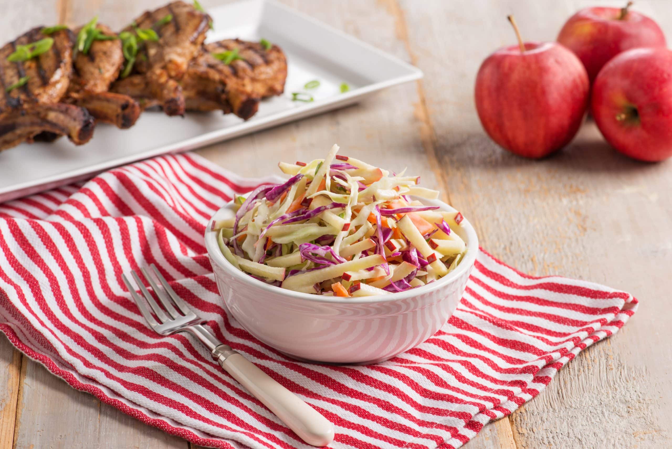 Creamy Carrot-Apple Slaw