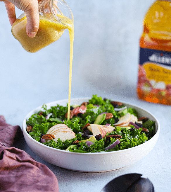 Salade aux pommes, canneberges et pacanes