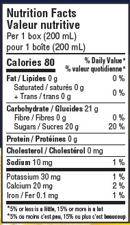 Nutrition informations