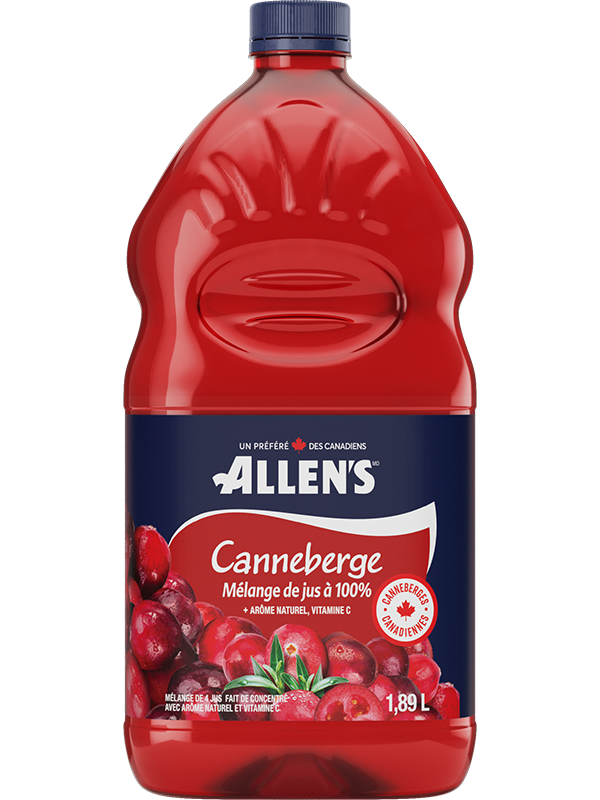 ALLEN'S JUS DE CANNEBERGE Plastique PET 1.89L